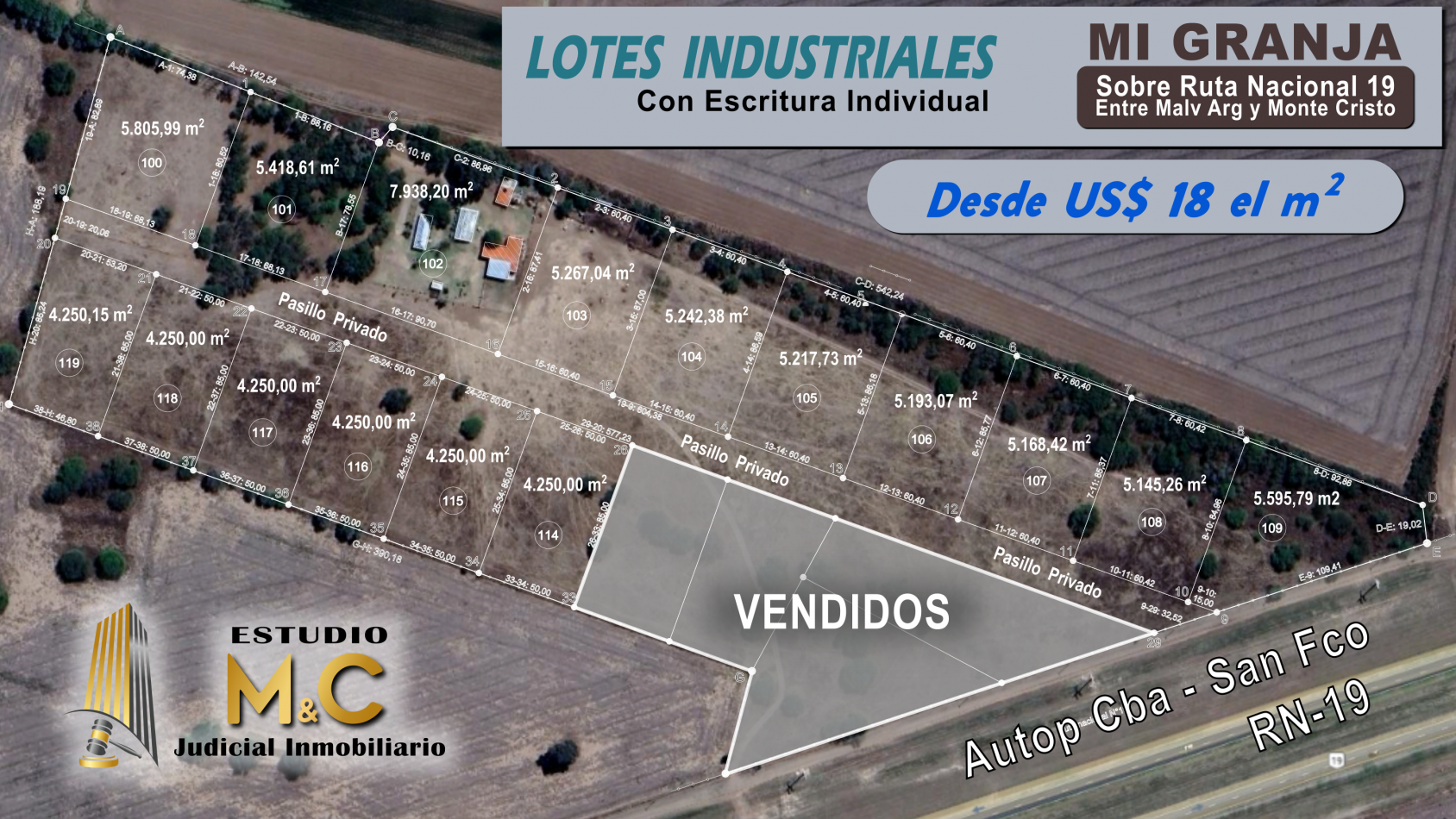 Terrenos Industriales sobre RN9 - Mi Granja